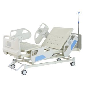 NL150301 BLSC01 5 Function Electric ICU Hospital Bed with ABS Headboard and Hydraulic Rails