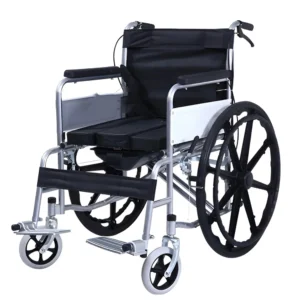 NL190301D 5 Reliable Commode Wheelchair Solid Tires