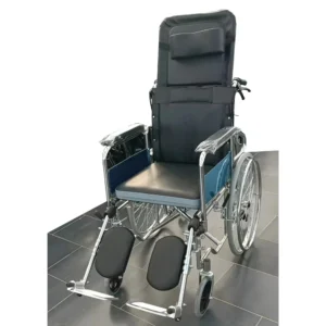 NL190301E-3 Fully Reclining Wheelchair Leather Upholstery