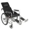 NL190301E 5 Fully Reclining Commode Wheelchair With Adjustable Legrests