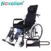 Nl190301e 6 Height Adjustable High Back Reclining Manual Commode Wheelchair for Paralyzed People