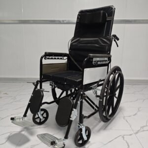 NL190301E-8 Fully Reclining Commode Iron Foot Pedals