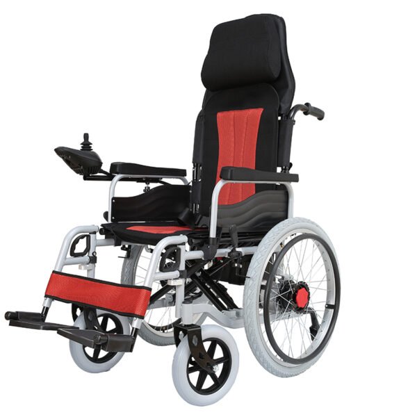 NL190301EW 5100B Full Recline 22 inches Tire Electric Wheelchair for 130kg Heavy Users