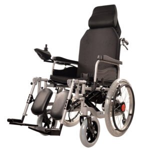 NL190301EW-5102 Medical Reclining Electric Wheelchair with 22 inches Heavy-Duty Tires