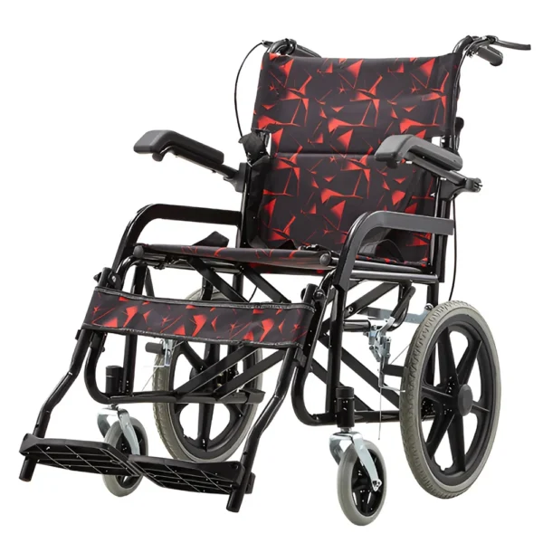 NL190301G 2 Foldable Backrest Wheelchair Compact Storage