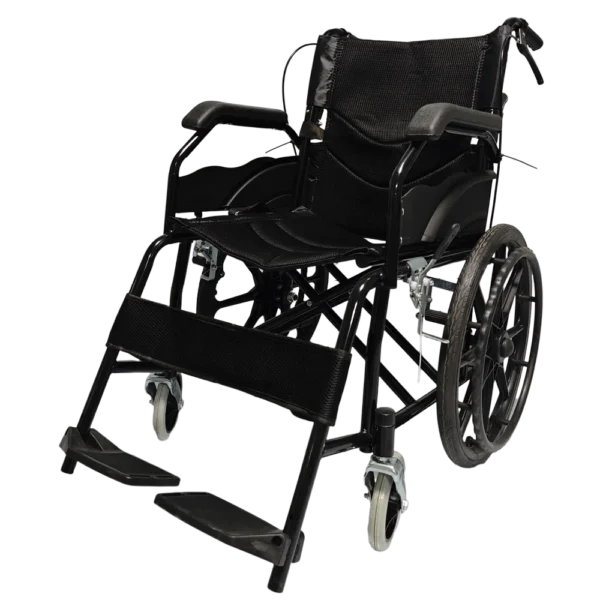 NL190301K 1 Kids Aluminum Wheelchair PVC Armrests Dual Brakes