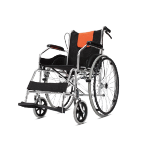 NL190301L 3 Rigid Backrest Wheelchair Aluminum Frame Sponge Arms