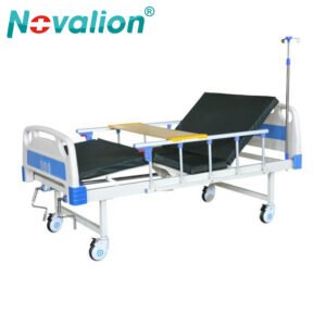 NL150302 YH02 Two Crank Manual Hospital Bed with Aluminum Rails and Dual Adjustment Function