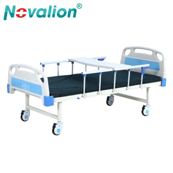 NL150302 YH03 ABS Flat Manual Hospital Bed with Fixed Height and Aluminum Side Rails