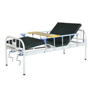NL150302 YH05 All Steel Two Crank Manual Hospital Bed with Heavy Duty Steel Rails