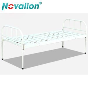 NL150302 YH07 Heavy Duty Steel Flat Hospital Bed with Reinforced Rails and 250kg Capacity