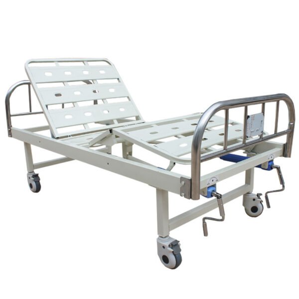 NL150302 YH08 304 Stainless Steel Two Crank Manual Hospital Bed for Sterile Environments