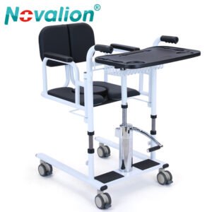 NL150505A 04 Hydraulic Patient Lifter 150kg Load with Cushion Table and Storage Shelf