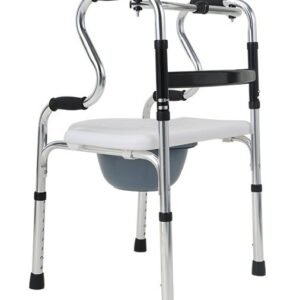NL190301A-4 Stainless Steel Commode Chair with Walking Aid