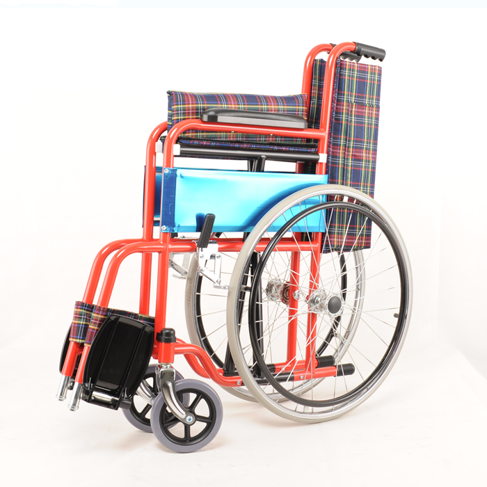 NL190301K-4 Pediatric Wheelchairs 35cm With Seat PU Armrests Side View