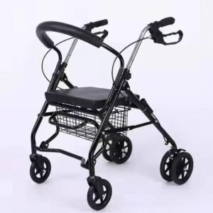 NL190302A 19 Steel Rollator with Optional Wire Basket for Flexibility