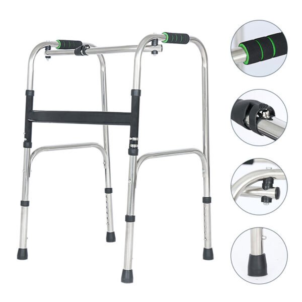 NL190302A 2 2 Lightweight Foldable Stainless Steel Walker for Hospital Use 2
