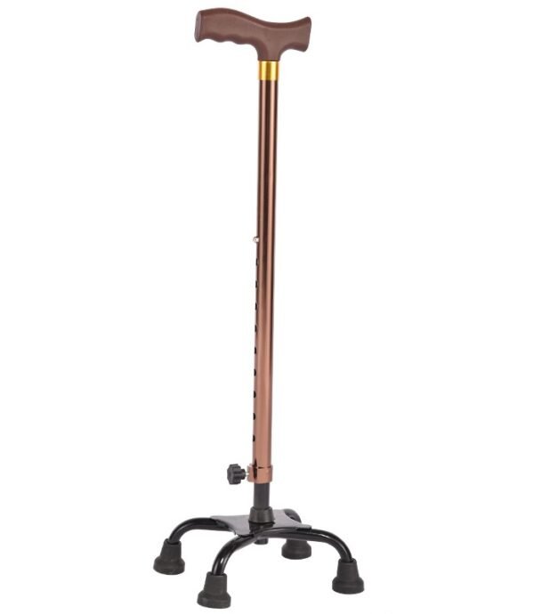 NL190302SA 4 Adjustable Aluminum Cane for Seniors Non Slip Lightweight Wear Resistant Grip