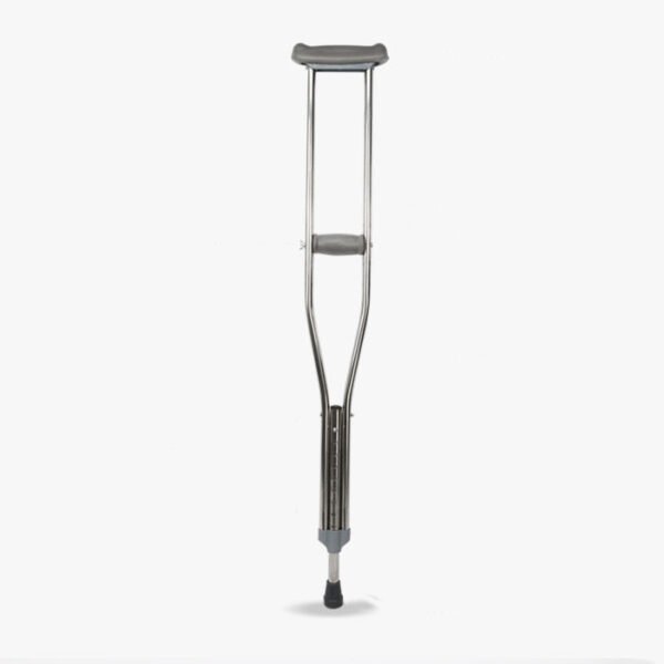 NL190302SB 1 1 Stainless Steel Crutches Thickened Pipe Height Adjustable for Users