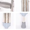 NL190302SB 1 3 Stainless Steel Crutches Thickened Pipe Height Adjustable for Users