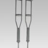 NL190302SB 1 4 Stainless Steel Crutches Thickened Pipe Height Adjustable for Users