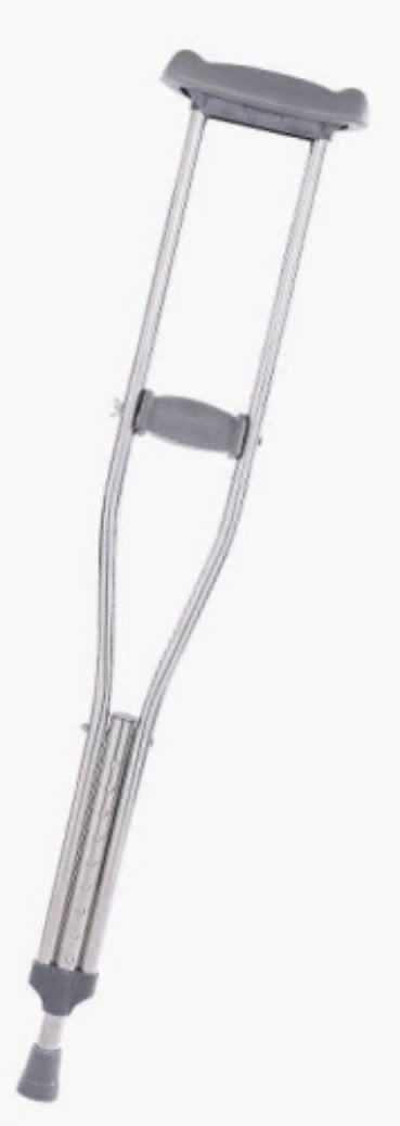 NL190302SB 1 5 Stainless Steel Crutches Thickened Pipe Height Adjustable for Users
