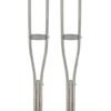 NL190302SB 1 6 Stainless Steel Crutches Thickened Pipe Height Adjustable for Users