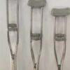 NL190302SB 1 7 Stainless Steel Crutches Thickened Pipe Height Adjustable for Users
