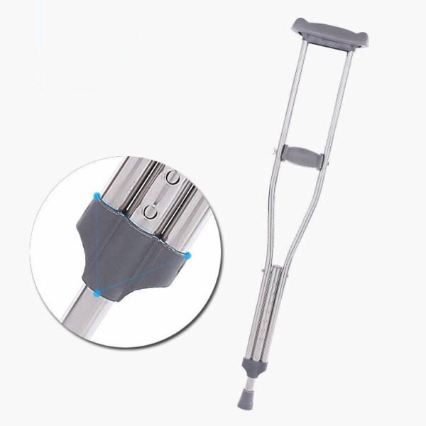 NL190302SB 1 Stainless Steel Crutches Thickened Pipe Height Adjustable for Users