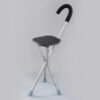 NL190302SC 1 2 Stainless Steel Walking Stick Chair ABS Seat 260kg Load Foldable