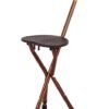 NL190302SC 3 1 Antique Bronze Walking Stick Chair Adjustable Height 260kg Load