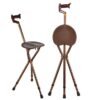 NL190302SC 3 3 Antique Bronze Walking Stick Chair Adjustable Height 260kg Load