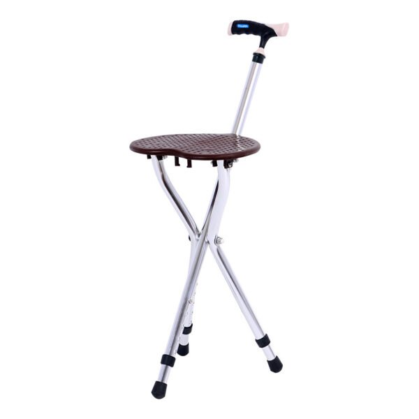 NL190302SC 4 1 Antique Bronze Adjustable Walking Stick Chair 260kg Capacity