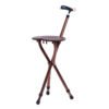 NL190302SC 4 Antique Bronze Adjustable Walking Stick Chair 260kg Capacity