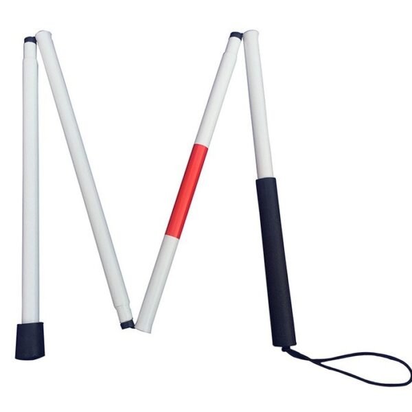 NL190302SE 1 Foldable Aluminum Blind Cane Lightweight Adjustable for Visually Impaired