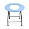 NL190303A 10 Micro Foldable Commode Chair with Leather Touch