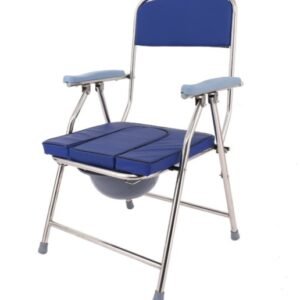 NL190303A-16 Blue Stainless Steel Medical Commode Chair