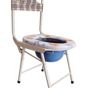 NL190303A-17 Slim Carbon Steel Commode Chair for Bathroom