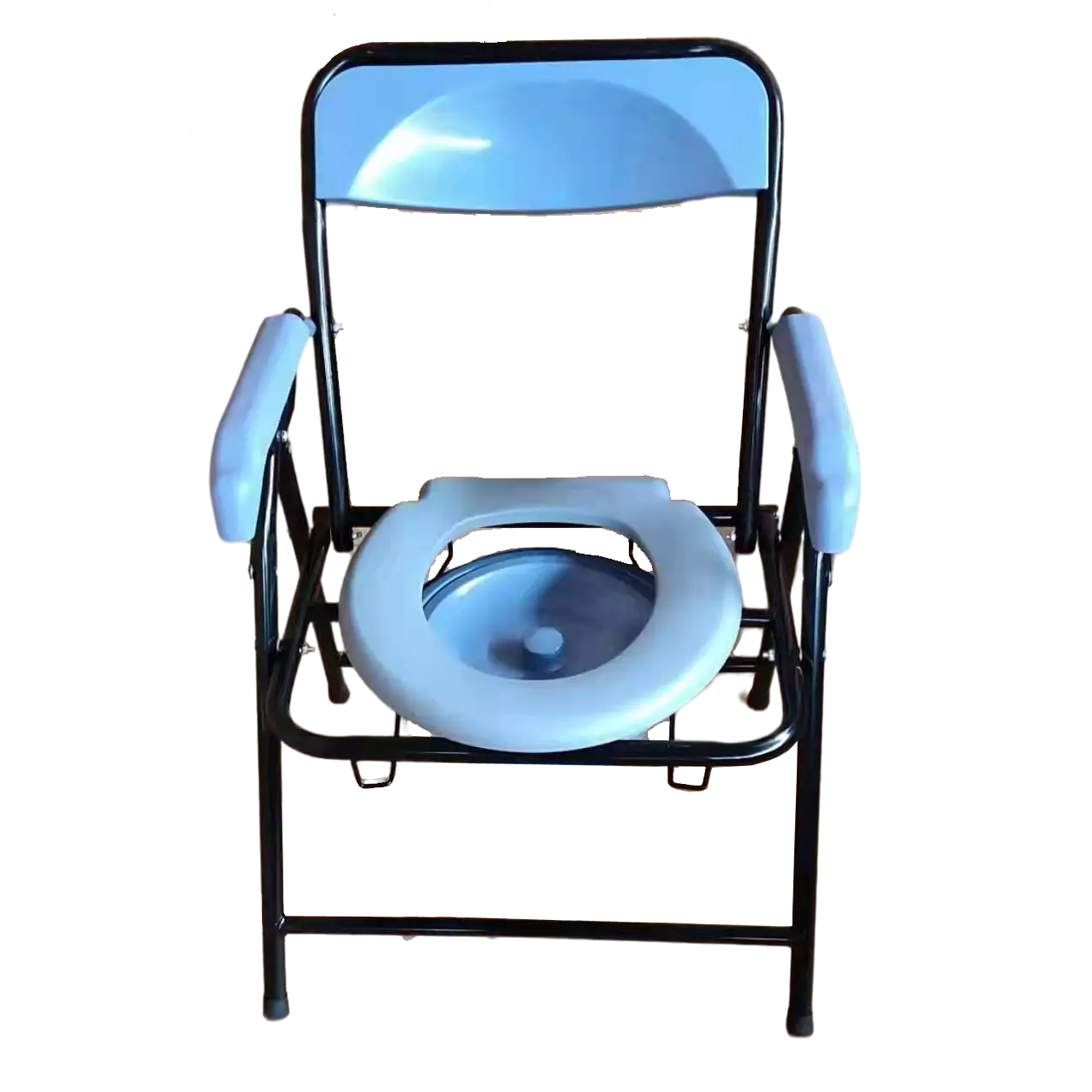 Compact Foldable Commode Chair for Bathroom
