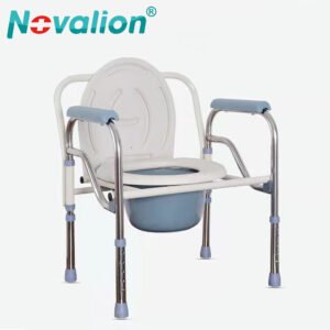 NL190303A-3 Adjustable Height Commode Chair in BlueWhite