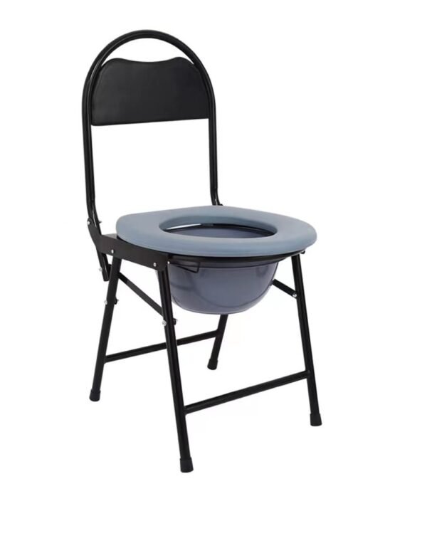 NL190303A 8 Blue Black Carbon Steel Commode Chair for Bathroom