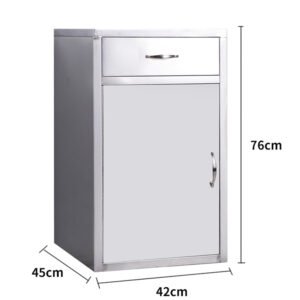 NL2301-SSCT01 201304 Stainless Steel Medical Bedside Cabinet Material