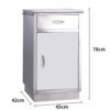 NL2301 SSCT02 Heavy Duty Clinical Stainless Steel Medical Bedside Cabinet