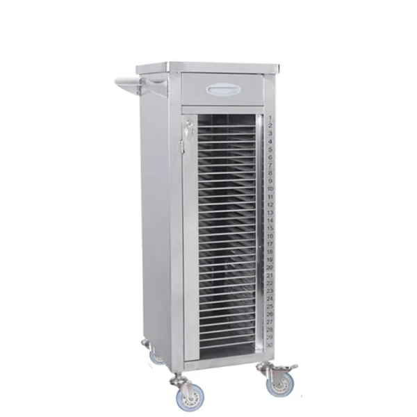 NL230101 SSBL01 Single CNL230101 SSBL01 Single Column Integral Welded Stainless Steel Medical Record Trolley 202530 Layersolumn Integral Welded Stainless Steel Medical Record Trolley 202530 Layers