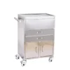 NL230101 SSQJ02 Integral Stainless Steel Rescue Trolley 2 Drawers 2 Doors