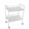 NL230101 SSQX02 Assembled Stainless Steel 2 Layer Instrument Trolley No DrawerDirt Basin