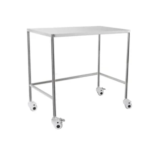 NL230101 SSQX21 Integral Welded Stainless Steel 2 Layer Instrument Trolley No Drawer Dirt Basin