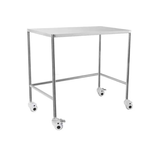 NL230101 SSQX21 Integral Welded Stainless Steel 2 Layer Instrument Trolley No Drawer Dirt Basin