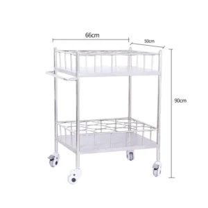 NL230101-SSRS01 Integral Welded Stainless Steel 2-Layer Hot Water Bottle Trolley 24 Positions