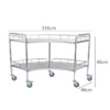 NL230101 SSSS01 Assembled Stainless Steel 2 Layer Operating Table Trolley